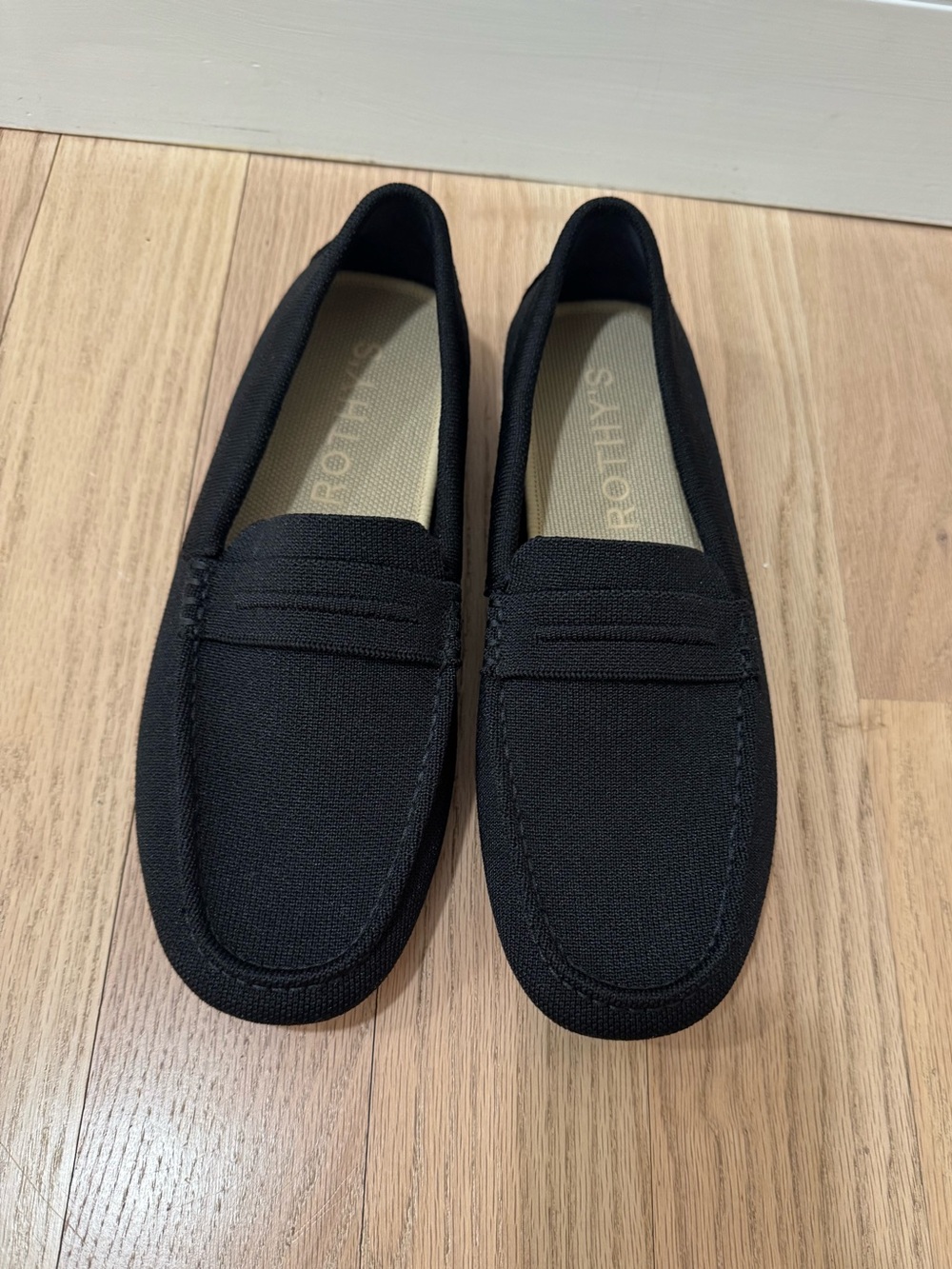 Rothy’s Women’s Driving Loafers, Black, Size 10.5